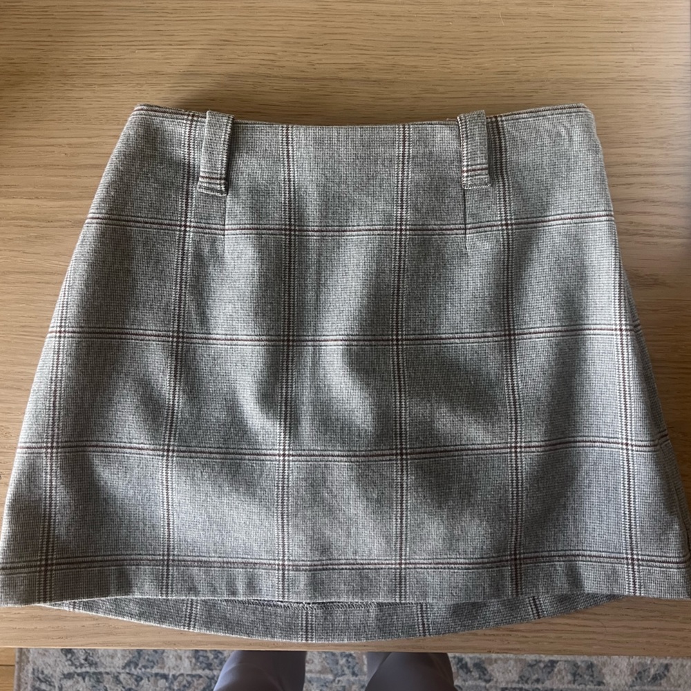 Abercrombie & Fitch Plaid Clean Menswear Skort